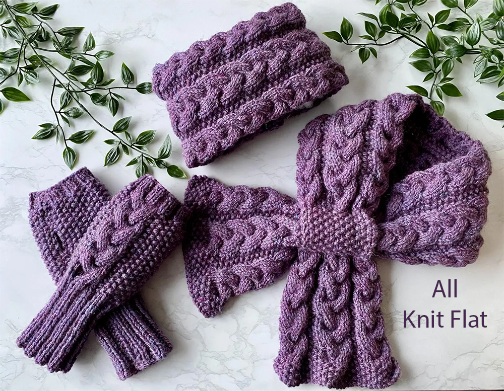 Loch Fyne Shores Headband Set Knitting Pattern