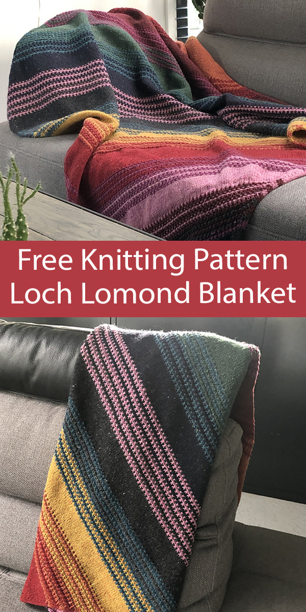 Free Blanket Knitting Pattern Loch Lomond Blanket