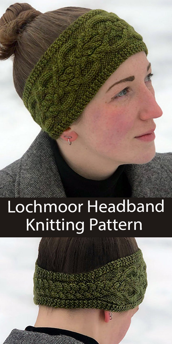 Headband Knitting Pattern Lochmoor Headband Cable Earwarmer
