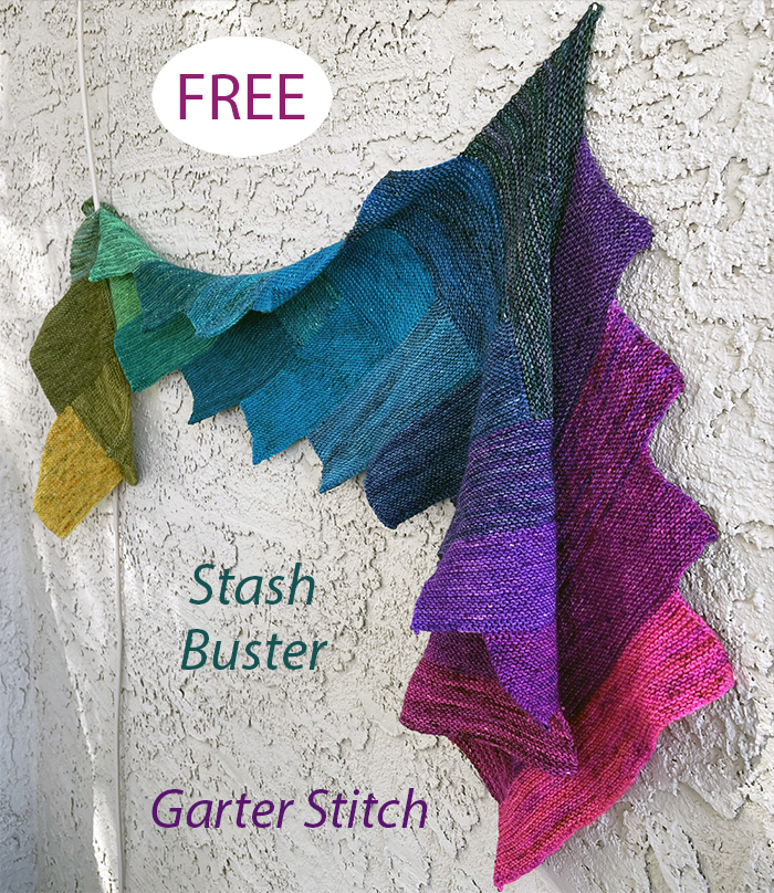 Log Rhythms Scarf De-Stash Fashion Knitting Pattern