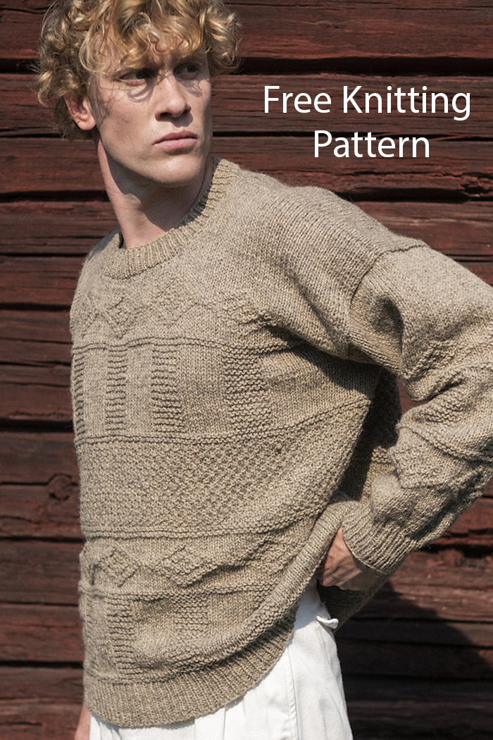 Free Guernsey Loge Sweater Knitting Pattern