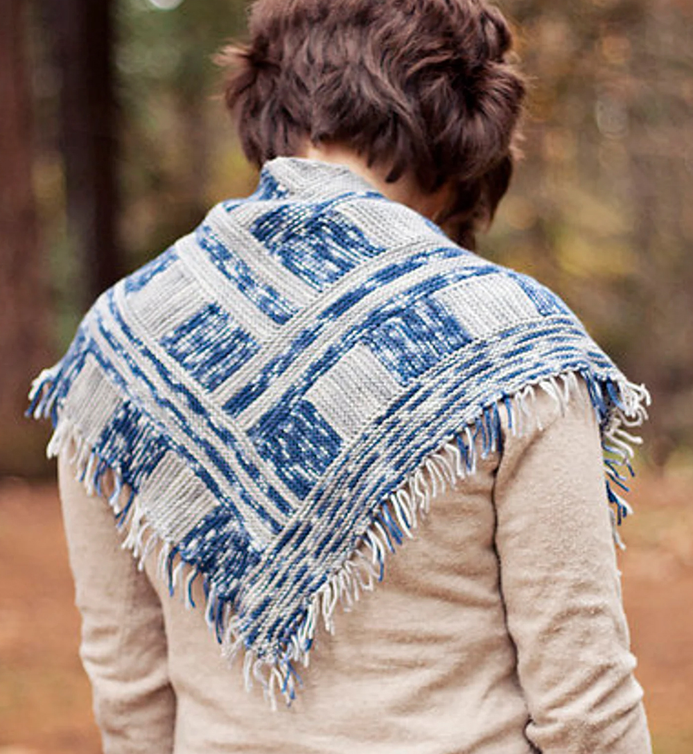 Lokken Kerchief Shawl Knitting Pattern