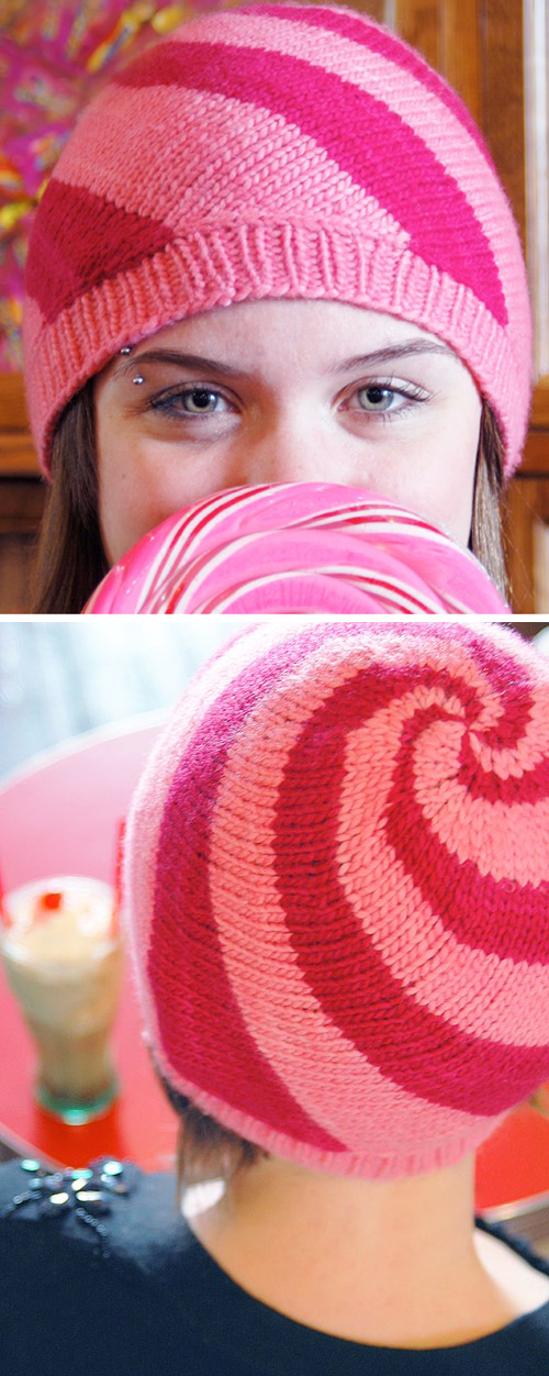 Free Knitting Pattern for Lollipop Hat