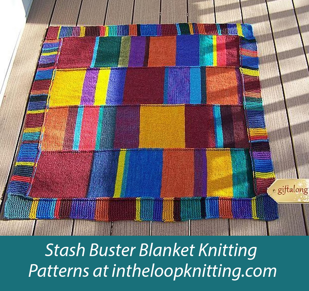 Long Live the Scraps Blanket Knitting Pattern