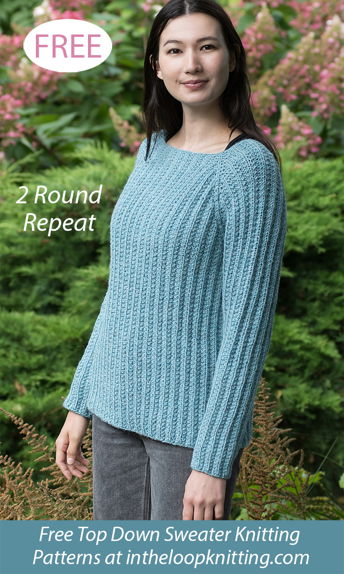 Long Trek Raglan Pullover Knitting Pattern
