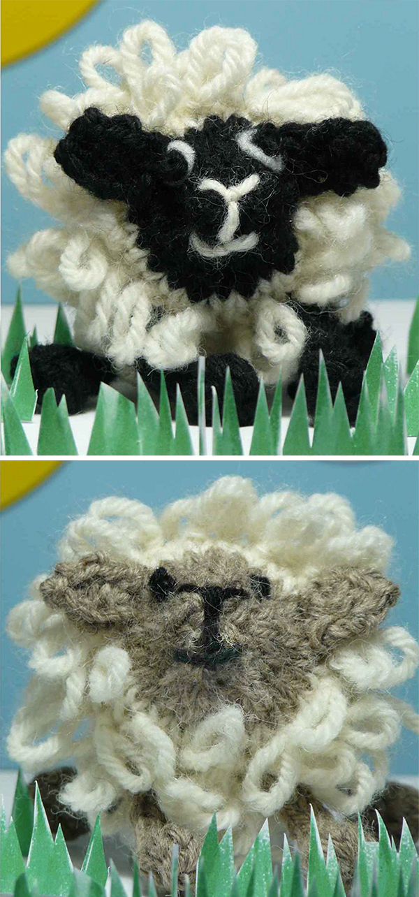 Free Knitting Pattern for Loopy Sheep