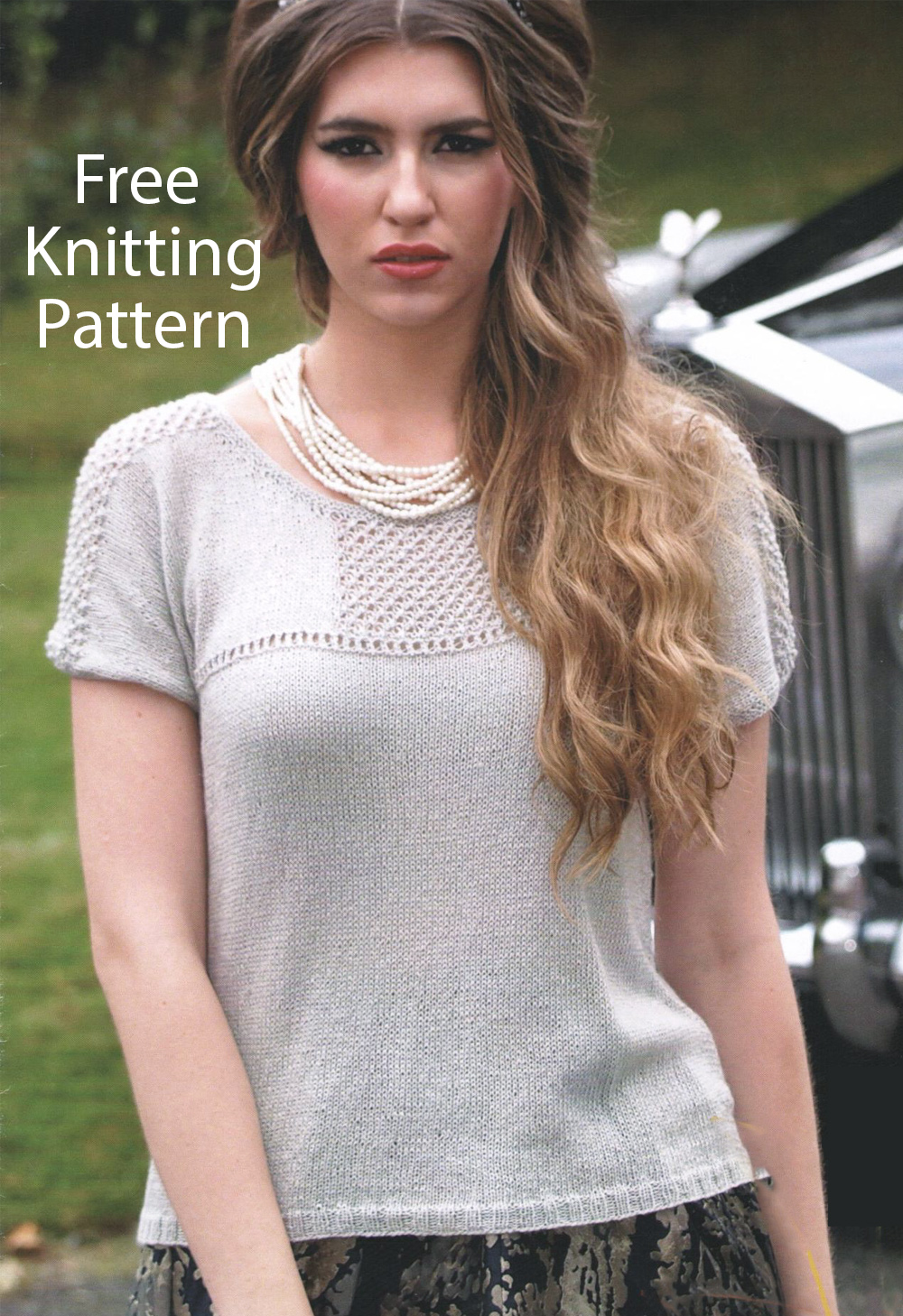 Free Top Knitting Pattern Rebeka Top Tee