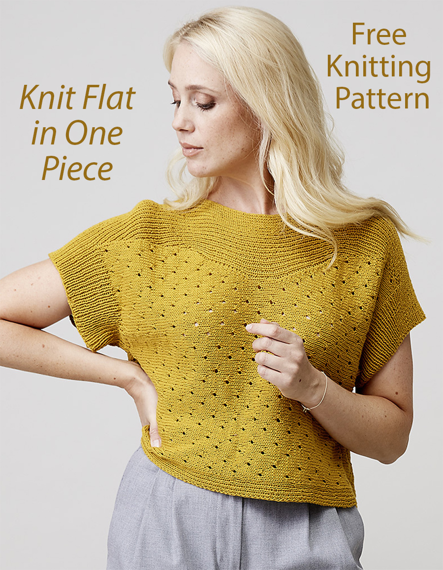 Free Women's Sweater Knitting Pattern Loucinda Top