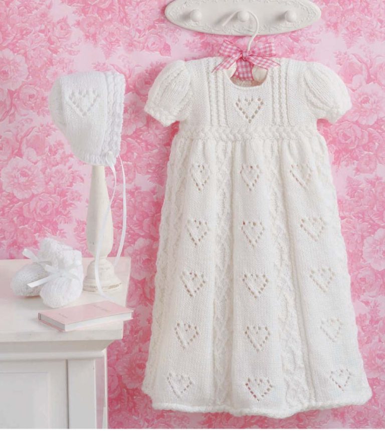 knitting patterns for christening gowns