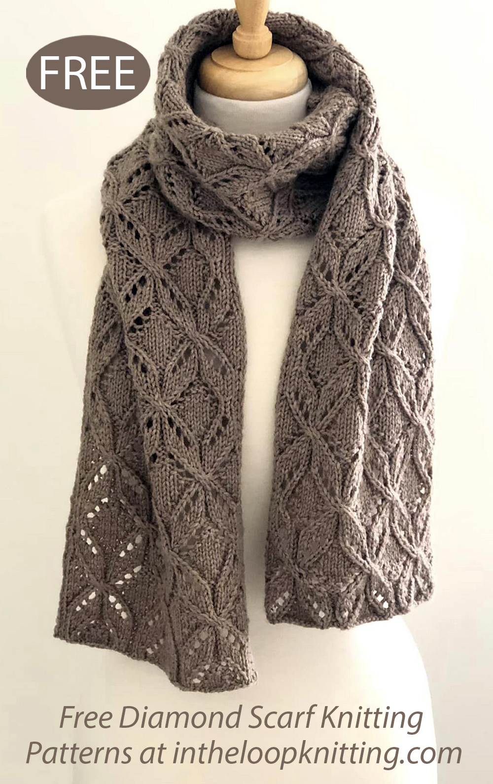 Love Me Knot Lace Scarf Free Knitting Pattern