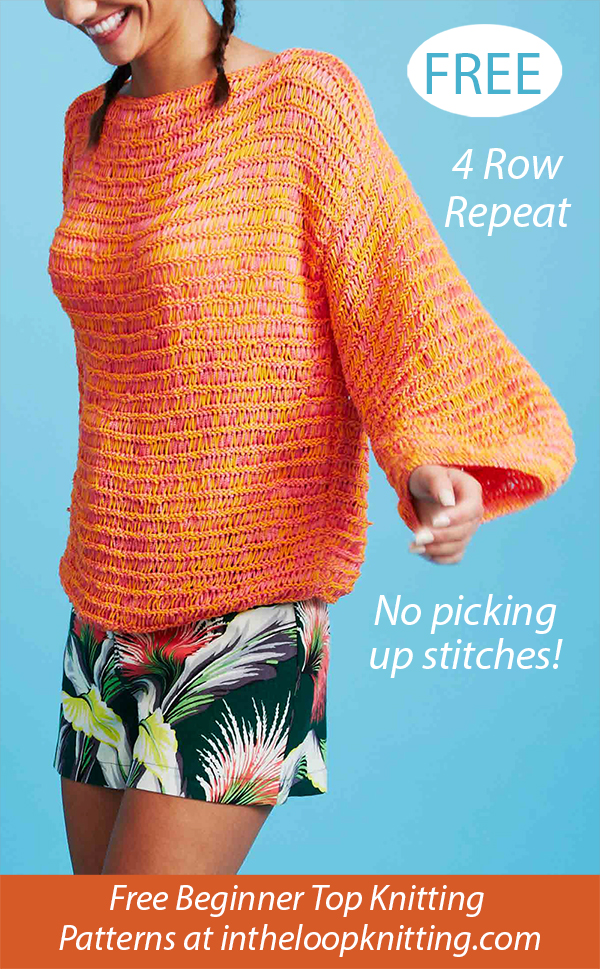 Free Loveable Lacy Sweater Knitting Pattern