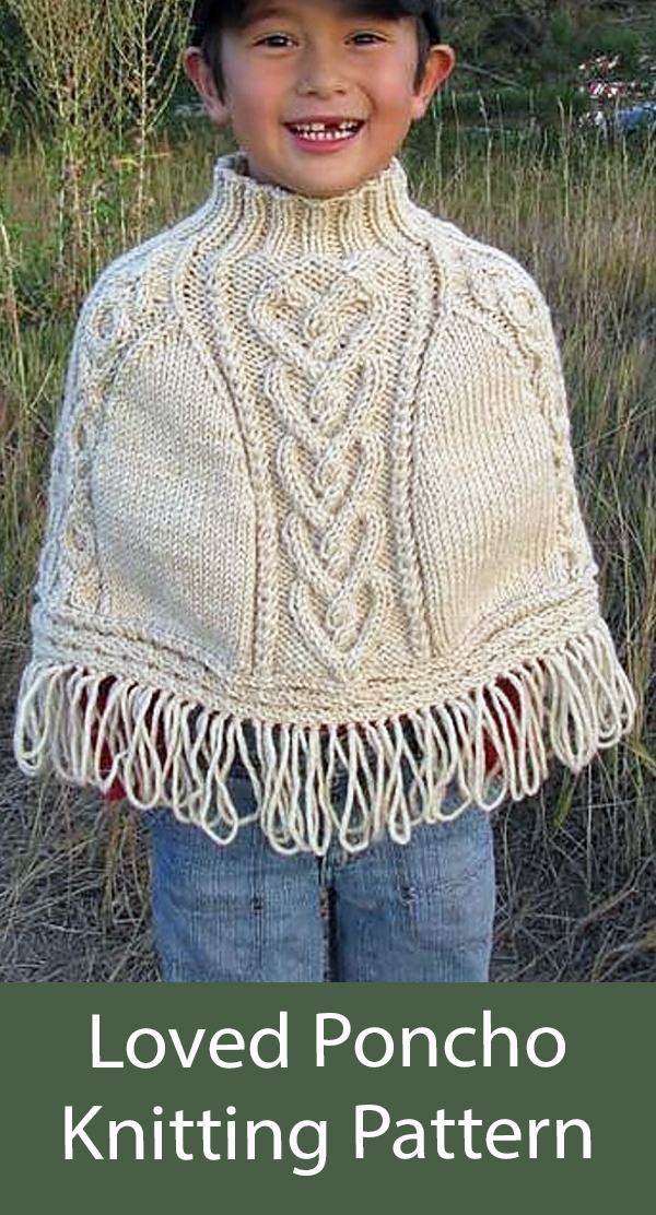 Poncho Knitting Pattern Loved Capelet