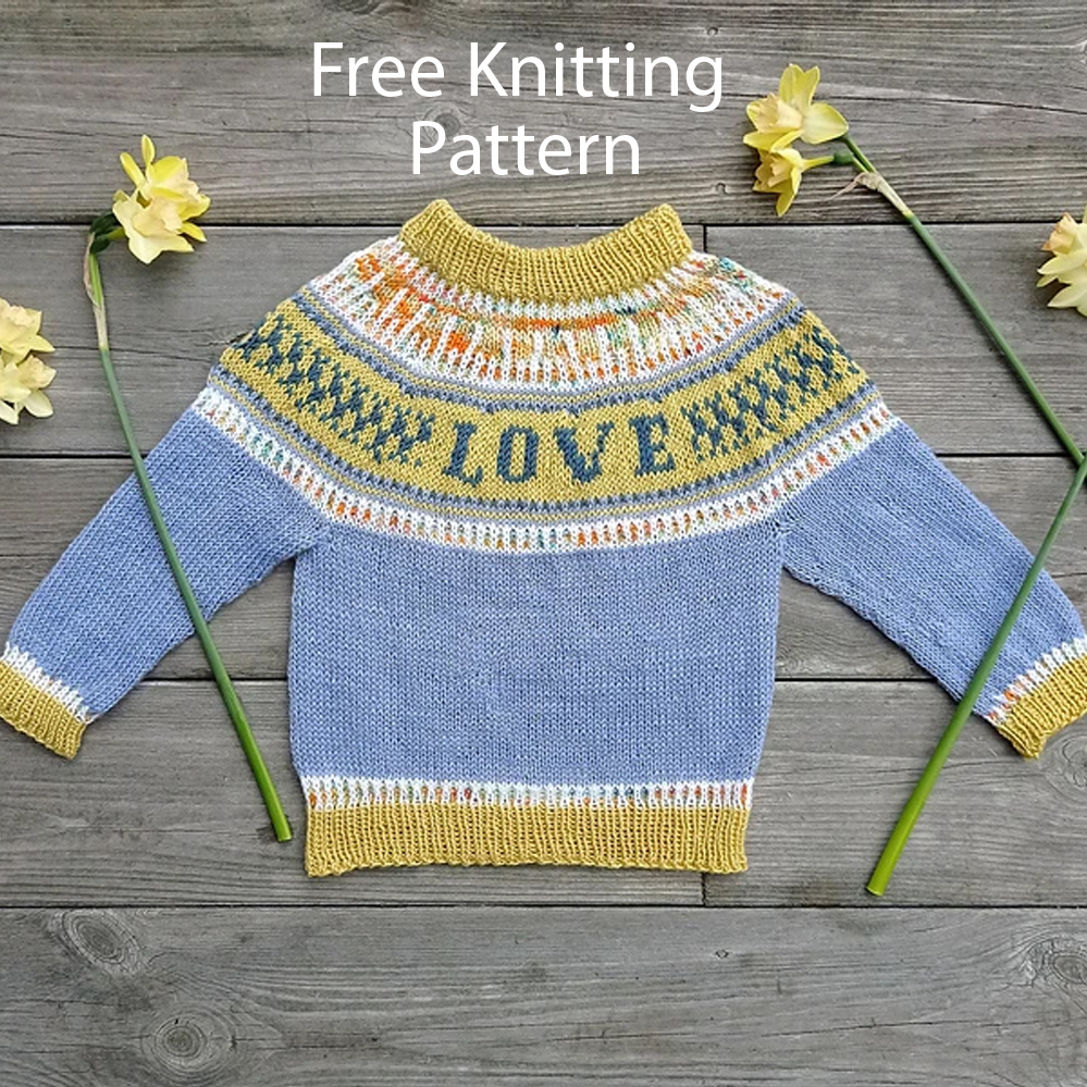Free Love Hero Sweater Knitting Pattern