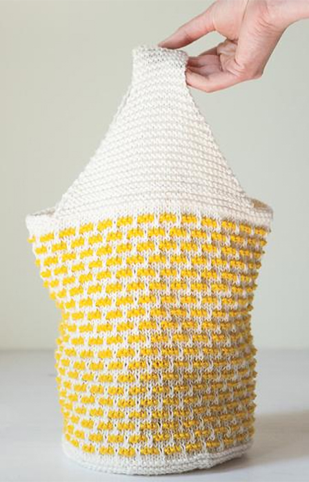 Free Knitting Pattern for Lovely Lunch Bag