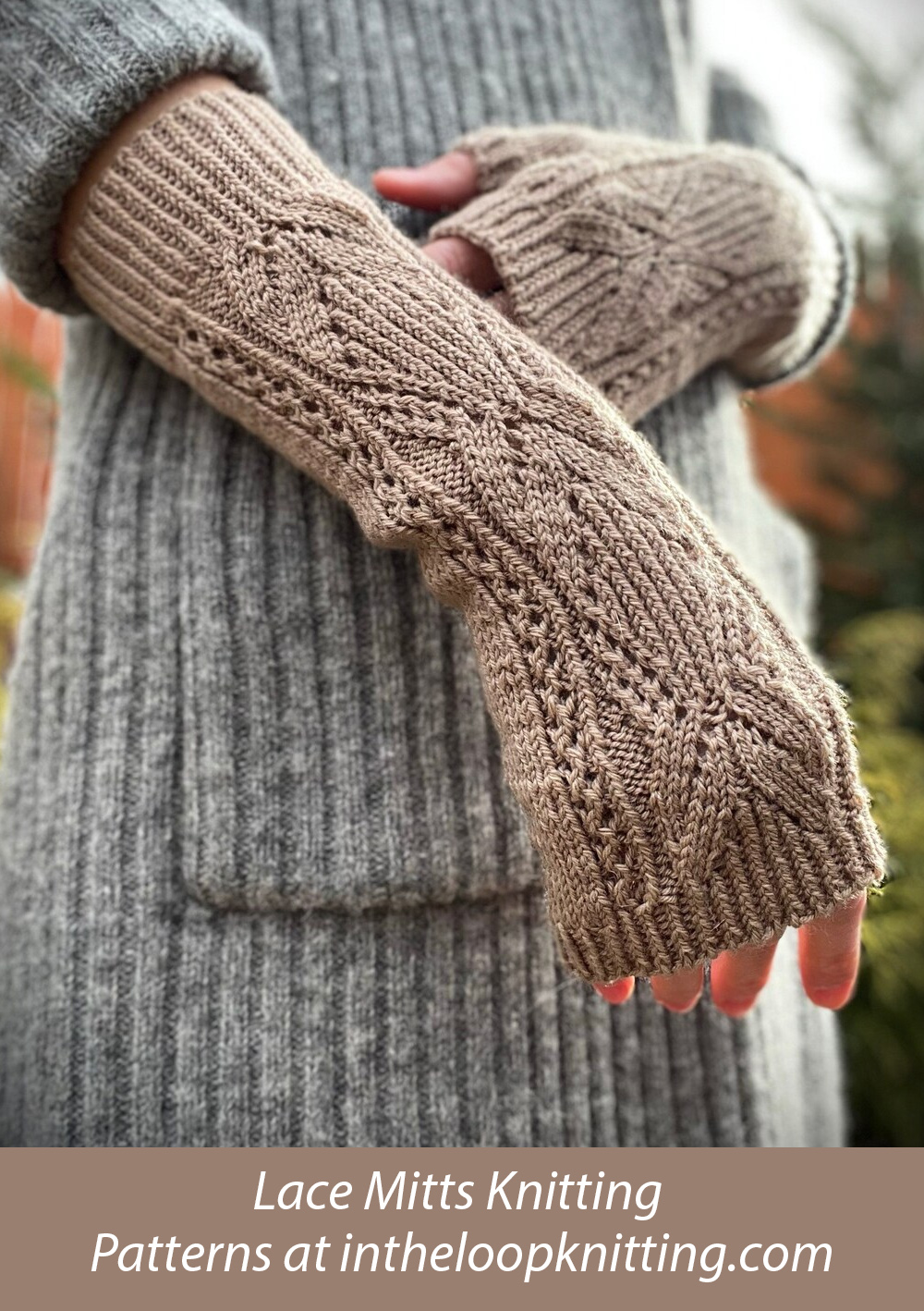 Lucille Mitts Fingerless Gloves Knitting Pattern