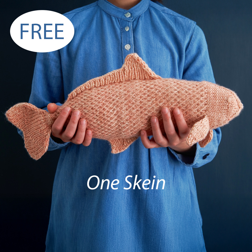 Free One Skein Lucky Fish Knitting Pattern