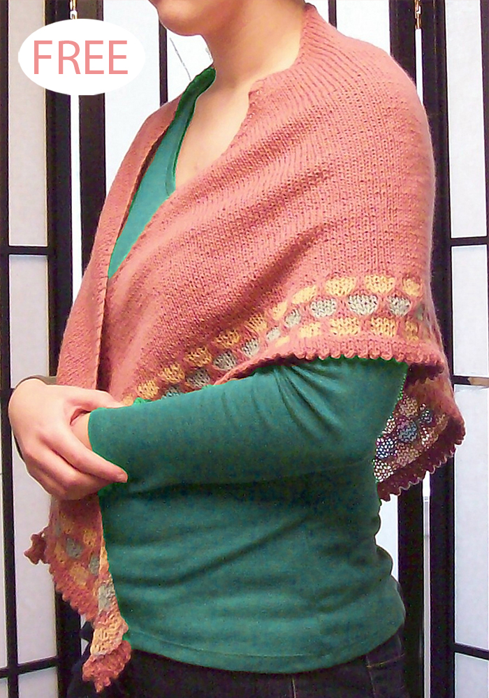 Free Lucky Penny Shawl Knitting Pattern