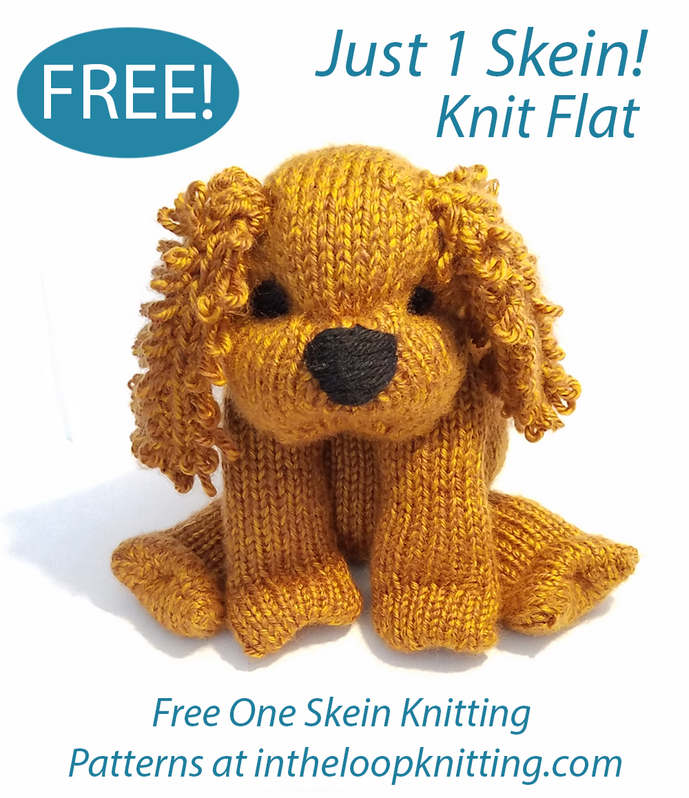 Free Dog Knitting Pattern Lucy the Cocker Spaniel Puppy