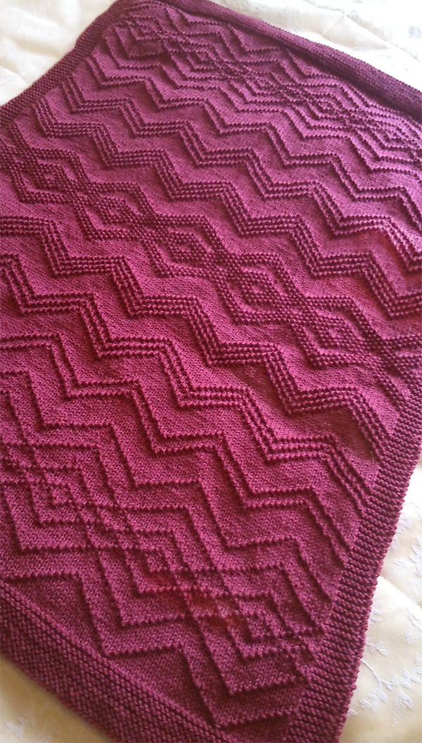 Knitting Pattern for Lucy's Baby Blanket