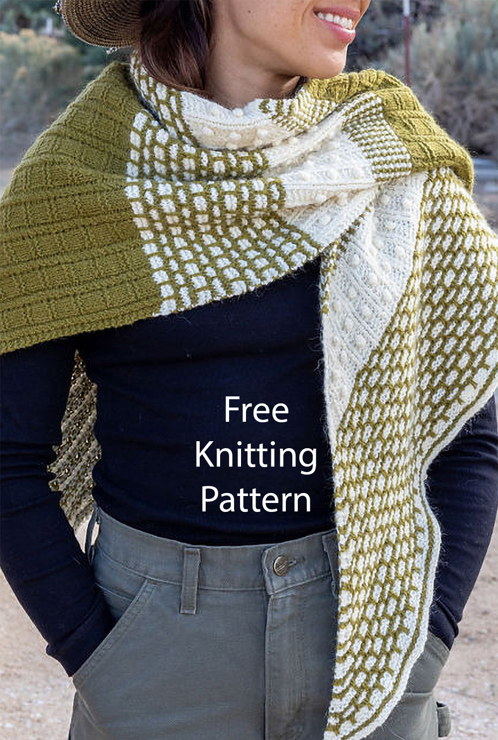 Knitting Pattern for Lueur Shawl