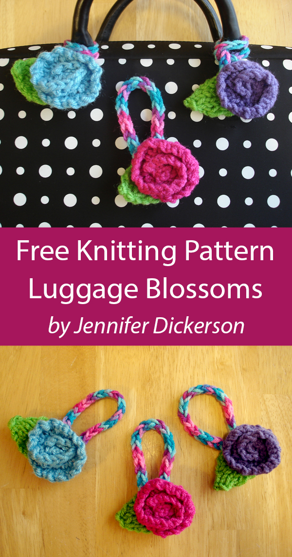 Luggage Blossoms Free Knitting Pattern Stashbuster