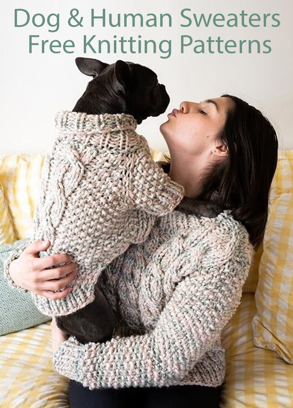 Free Lulu Dog Sweater and Corlears Cable Sweater Knitting Pattern