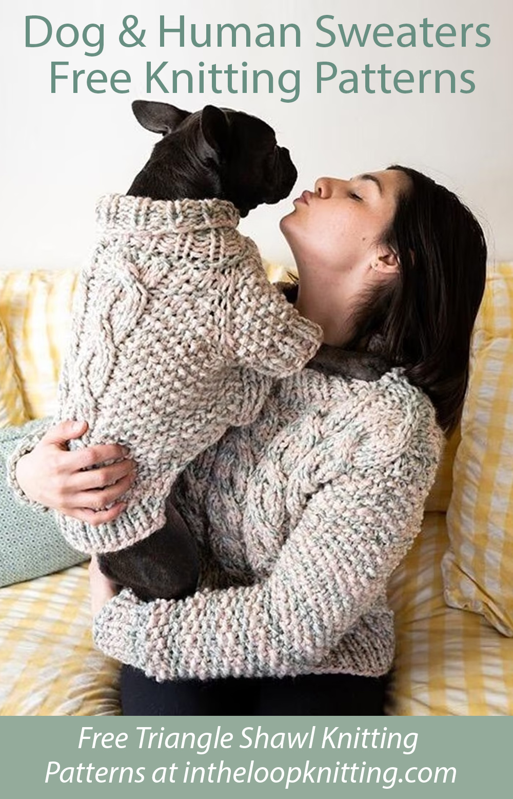 Free Lulu Dog Sweater and Corlears Cable Sweater Knitting Pattern