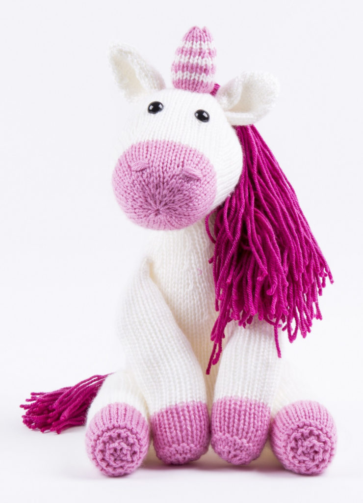 Knitting Pattern for Luna the Unicorn Toy