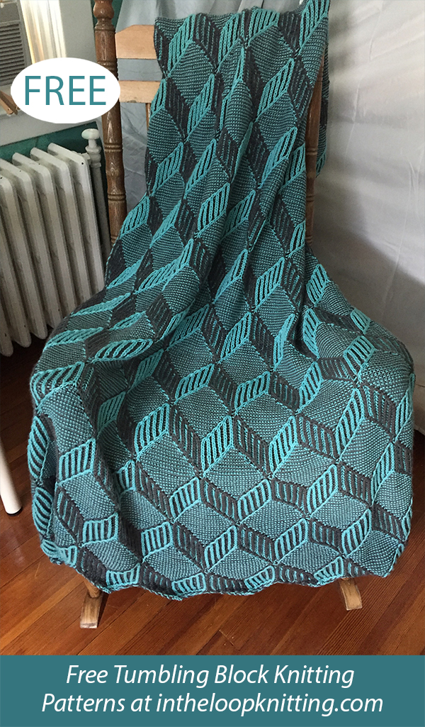 Free Light and Shadow Blanket Knitting Pattern