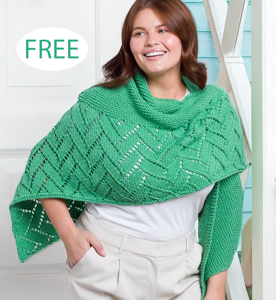 Free Knitting Pattern Luxurious Knit Shawl