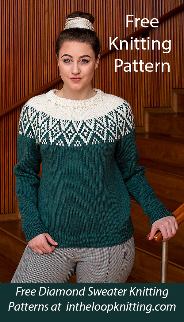 Free Women's Sweater Knitting Pattern Lykke