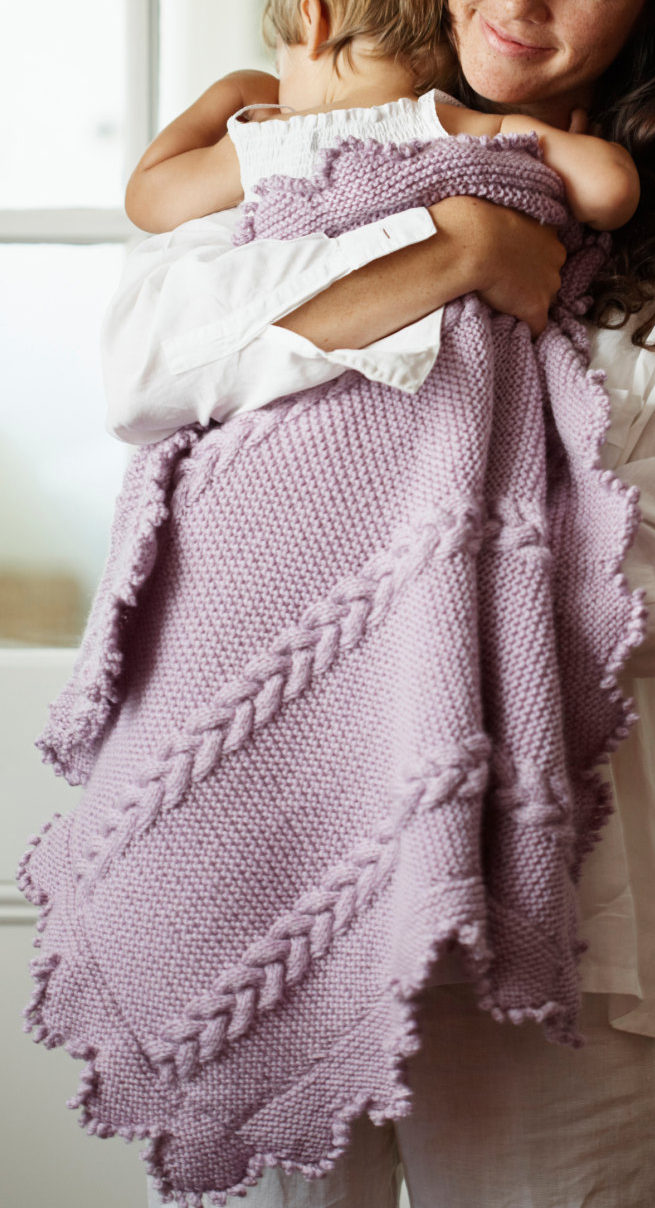 Knitting Pattern for Lyla Baby Blanket