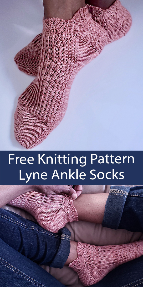 Free Ankle Socks Knitting Pattern Lyne Socks