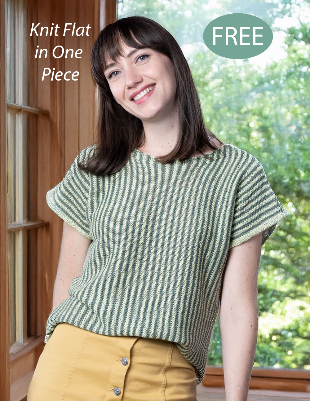 Free Lynn T-shirt Tee Knitting Pattern