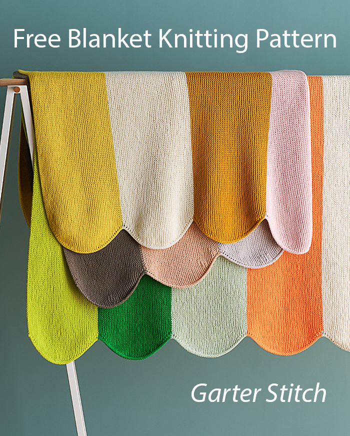 Free Macaron Blanket Knitting Pattern