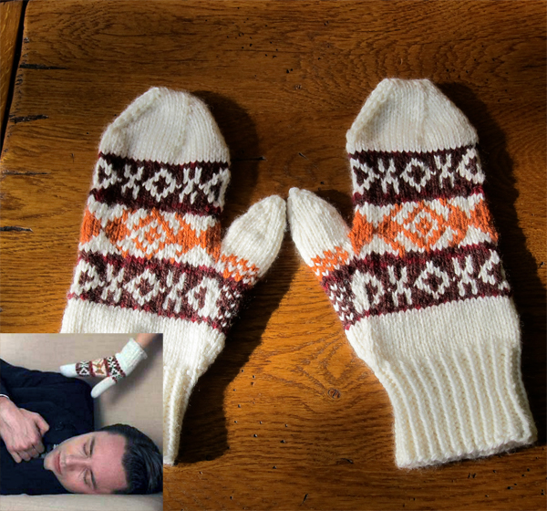 Free Knitting Pattern for Mad Men Mittens