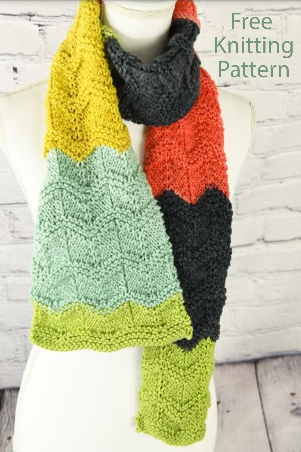 Free Scarf Knitting Pattern Mad Mod Scarf