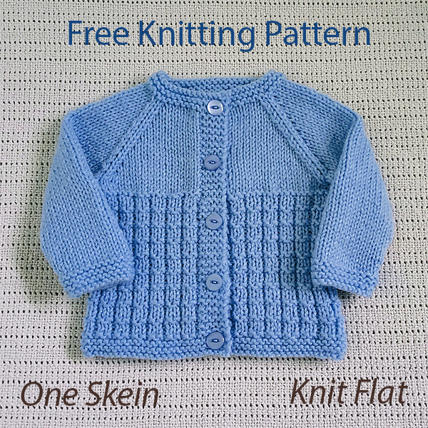 Chloe Garter Stitch Baby Jacket Cardigan Free Knitting Pattern Madison Baby Cardigan