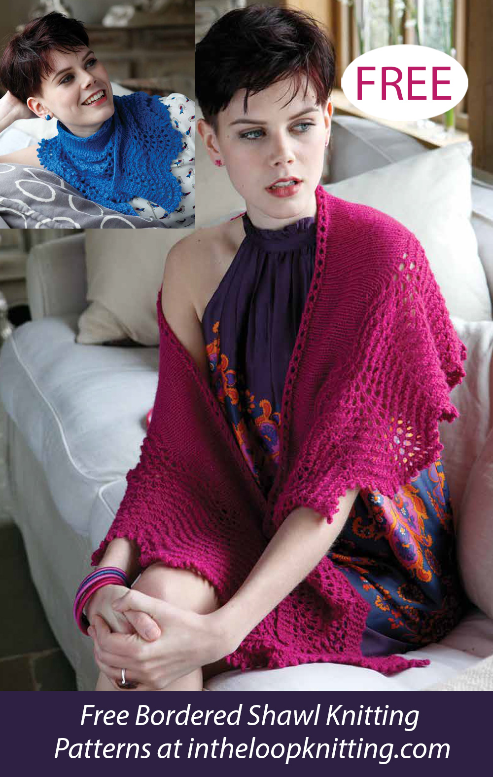 Mae Shawl and Shawlette Knitting Pattern