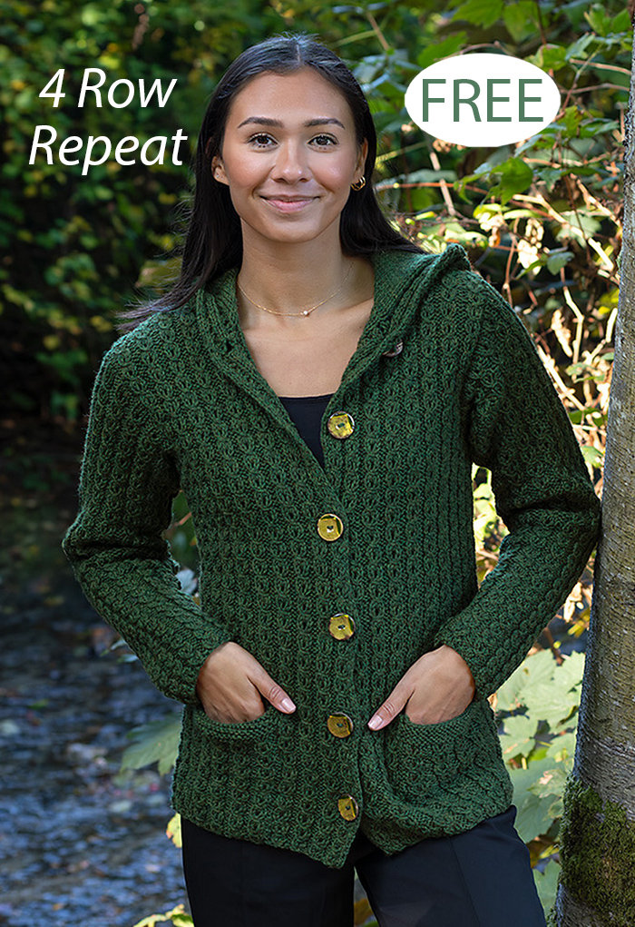 Free Maggie Hoodie Sweater Knitting Pattern