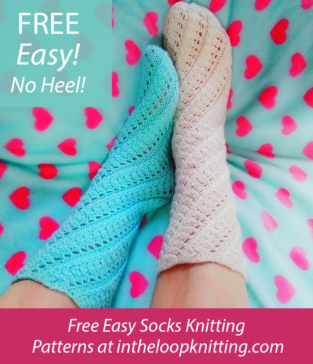 Free Magic Spiral Lace Socks Knitting Pattern
