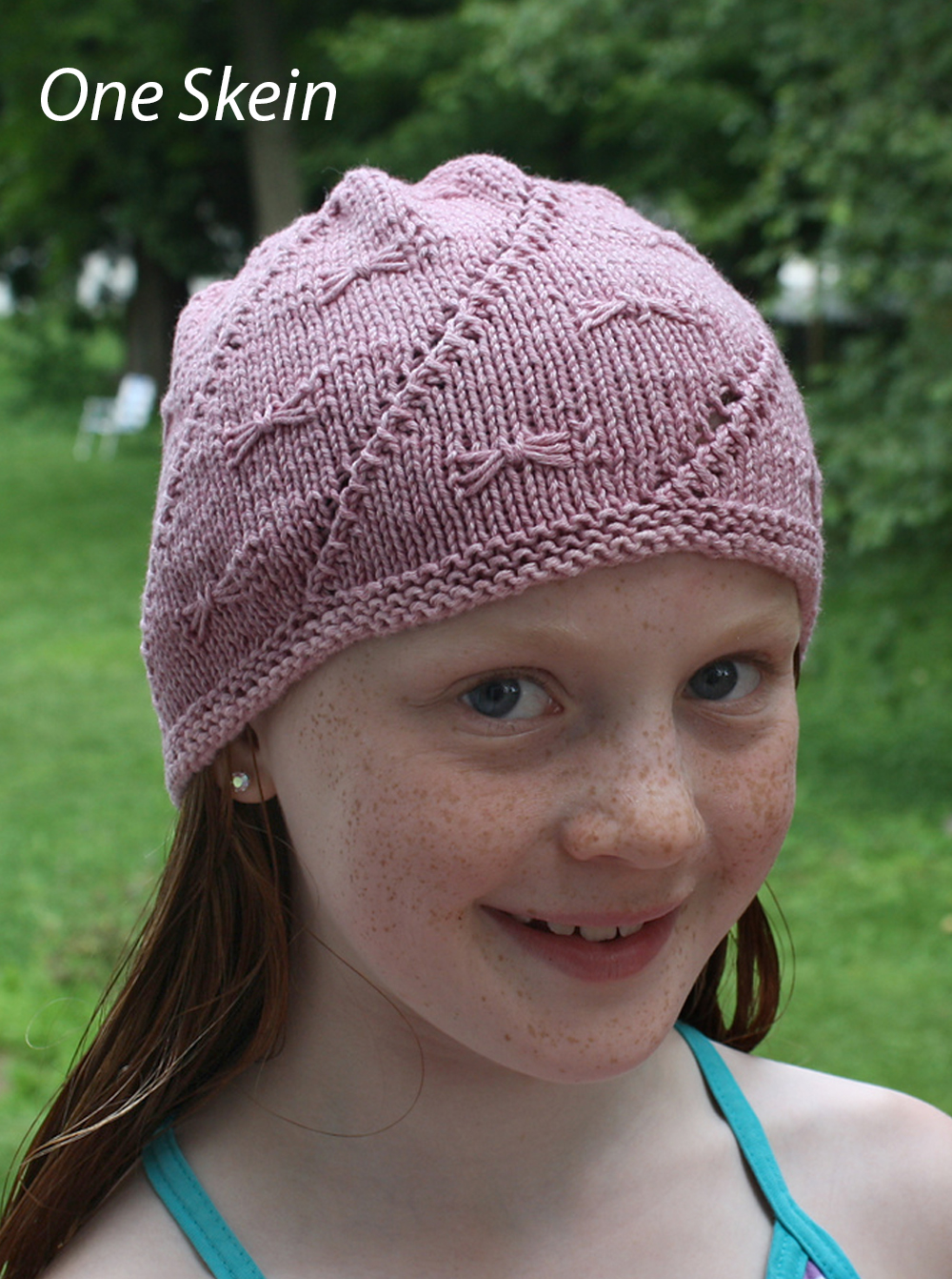 Free Knitting Pattern Magic Spiral of Dragonflies Hat Butterfly Stitch