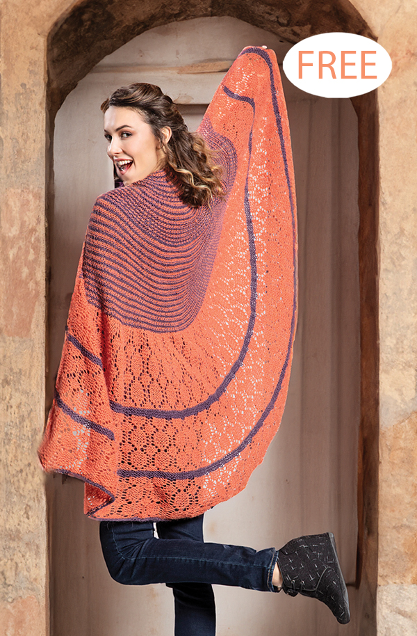 Free Easy Magma Shawl Knitting Pattern