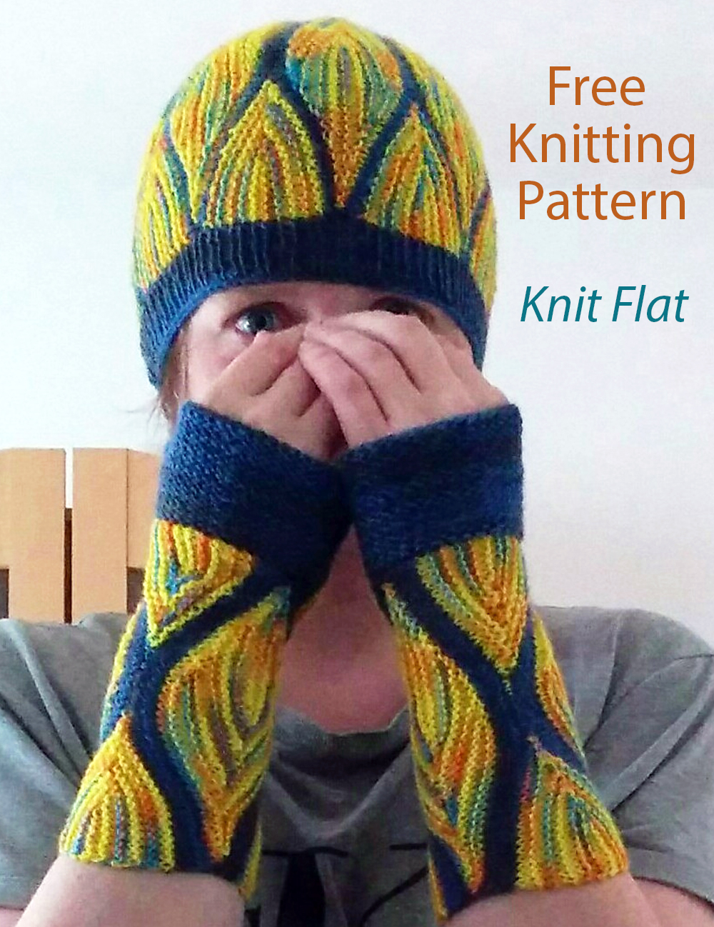 Free Knitting Pattern Magyar Zene Hat and Wrist Warmers Set