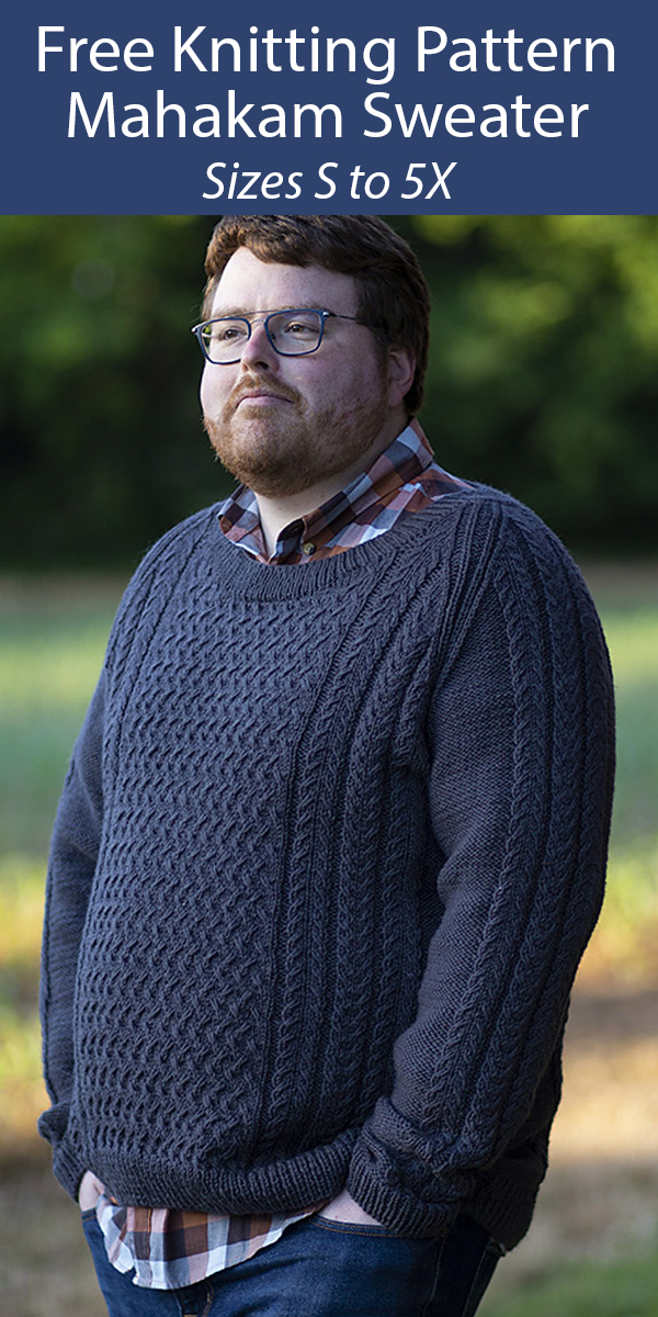 Mens pullover knitting online patterns free