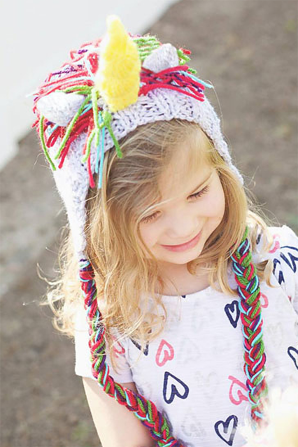 Free Knitting Pattern for Majestical Unicorn Hat