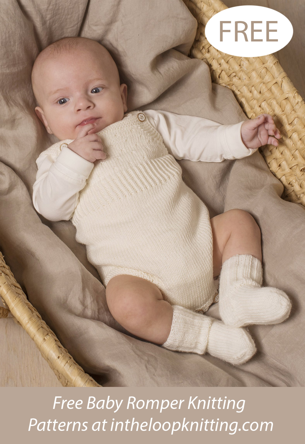 Free Baby Majke Romper and Socks Knitting Pattern