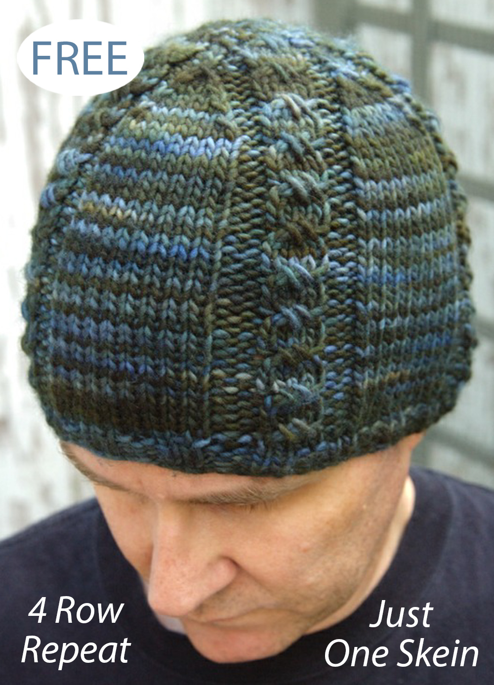 Free Cross Stitch Mock Cable Hat Knitting Pattern