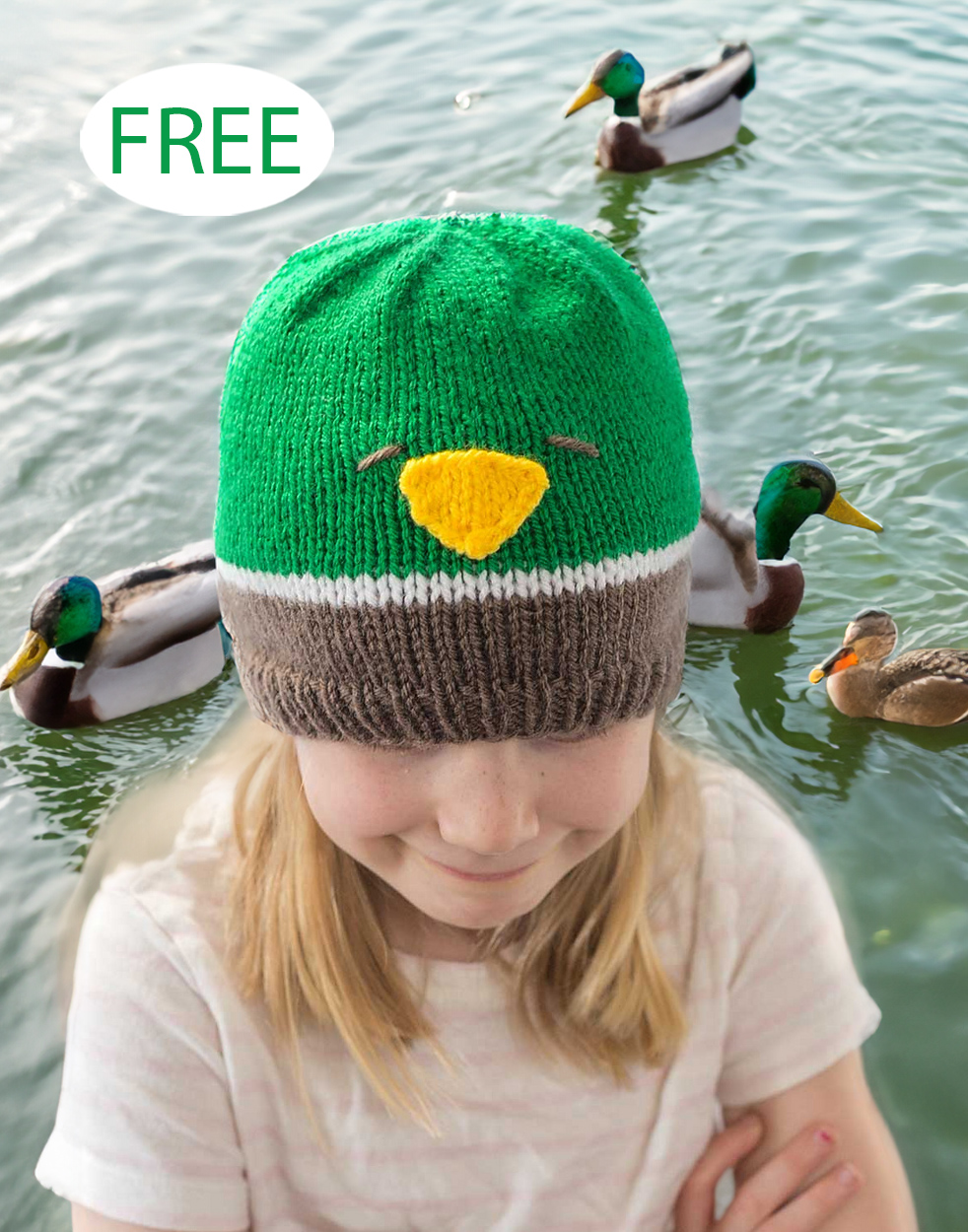 Free Mallard Duck Hat Knitting Pattern