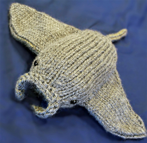 Knitting Pattern for Manta Ray Toy
